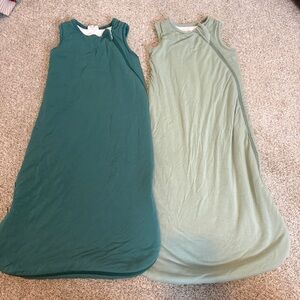 Kyte BABY 1.0 tog Sleep Sack Bag Lot of 2 Green Size Small 0-6 months bamboo